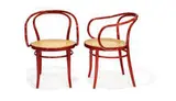 Thonet, Pair of Viennese armchairs (2)