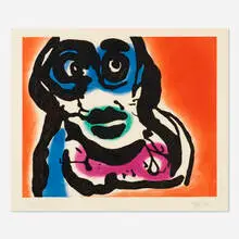 Karel Appel, Untitled, 1975, etching and aquatint with carborundum in colors
