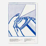 Roy Lichtenstein, Spray Can from the One Cent Life portfolio, 1963, lithograph in colors