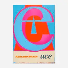 Harland Miller, Ace, 2019, etching with woodcut in colors