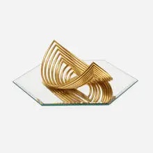Beating Heart by Yaacov Agam, gold-plated brass, sold Nov 2020
