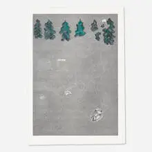 Lumber Jack by William Wegman, 1986, monotype, sold Nov 2020