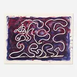 David Hockney, White Lines Dancing in Printing Ink
