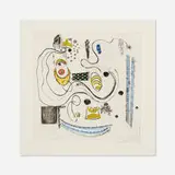Hilla Rebay, Untitled, etching with hand-coloring