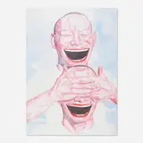 Yue Minjun, Smile-ism No. 1, 2006, lithograph in colors