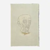 Kiki Smith, Untitled, 1995, color woodcut with hand-coloring and collage