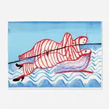 Louise Bourgeois, Hamlet and Ophelia, 1997, lithograph in colors on wove paper