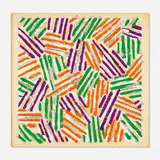 Jasper Johns, Untitled, 1977, screenprint in colors on Patapar printing parchment