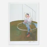 Study for a Portrait of John Edwards by Francis Bacon, 1986, lithograph in colors, sold Nov 2020