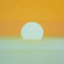 Sunset by Andy Warhol, 1972, screenprint on paper, sold Apr 2010