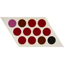 Thomas Downing, untitled, 1965, acrylic on shaped canvas