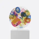 Robert Rauschenberg, Passport (Ten Artists From Leo Castelli), 1967, screenprint on three Plexiglas disks