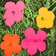 Flowers by Andy Warhol, 1964, offset lithograph printed in colors on paper, sold Apr 2010