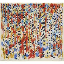 untitled by Herbert Bayer, 1957, colored pencil on paper, sold Apr 2010