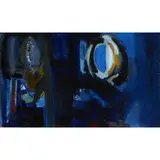 John Grillo, Blue Shadow, 1955, oil on canvas