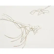 untitled by Richard Hunt, conte crayon on paper, sold Apr 2010