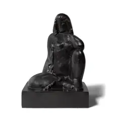 Joseph Csaky, Nu assis, 1929, patinated bronze