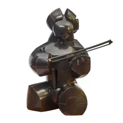 Howard Hancock Newman, Violinist, patinated bronze