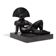 Howard Hancock Newman, Giulia, patinated bronze with marble base