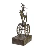 Thomas R Ostenberg, In Search of Harmony I, patinated bronze