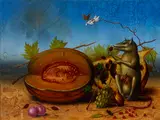 Alexis Rockman, Still Life With Muskmelons