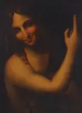 Leonardo da Vinci, St. John the Baptist, oil on canvas laid down on panel