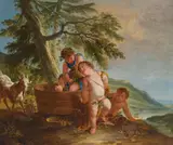 Jan Anton Garemyn, Allegory of summer; Allegory of fall (a pair), both oil on canvas