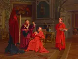Emile Meyer, Appreciating his latest commission, oil on panel