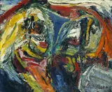 Helmut Sturm, Ohne Titel, Um 1961, Öl auf Leinwand