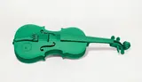 Musik als grün by Joseph Beuys und Henning Christiansen, 1974, Geige, grün bemalt, sold Nov 2010
