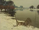 Max Clarenbach, Winterlandschaft bei Wittlaer