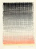 Heinz Mack, Sun-set, 1963, Farbkreiden und Tuschpinsel auf Hahnemühle-Velin