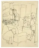 Zu: Kobes by George Grosz, 1924, Tuschfeder auf festem Papier, sold May 2013