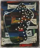 Markus Lüpertz, Milano, 1976, Öl auf Leinwand, im bemalten Künstlerrahmen aus Holz