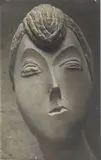 Constantin Brancusi, Tête de femme (La Baronne Renée Frachon), Um 1909, Vintage. Silbergelatineabzug