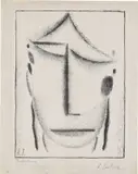 Meditation by Alexej von Jawlensky, 1934, Lithografie auf dünnem glatten Papier, sold Nov 2024