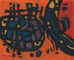 Alfred Manessier, Ohne Titel, 1957, Öl auf Leinwand