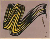 Roy Lichtenstein, Brushstroke, 1965, Color silkscreen