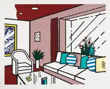 Roy Lichtenstein, The Living Room (from Interior Series), 1990, Woodcut, lithograph and screenprint