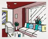 Roy Lichtenstein, The Living Room (from Interior Series), 1990, Woodcut, lithograph and screenprint
