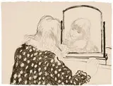 David Hockney, Ann Combing Her Hair, 1979, Lithograph