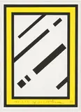 Roy Lichtenstein, Mirror (from Harvey Gantt portfolio), 1990, Color screenprint