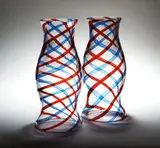 Pair of Hurricane shades by Fulvio Bianconi, c. 1952, Venini, sold Oct 2010