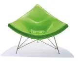 George Nelson, Coconut chair, 1955, Green vinyl