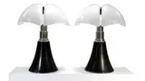 Gae Aulenti, Pair of Pipistrello lamps