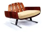 Jorge Zalszupin, Chair with associated ottoman