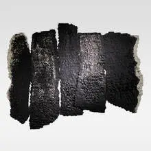 Olga De Amaral, 5 Grafitos, 2013, linen, gesso, acrylic