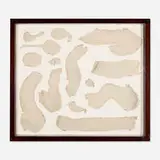 Roxy Paine, Study for Plug-In Painting #2, 1995, bondo, pins and vintage butterfly box (wood, glass)