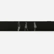 Julian Opie, People 13, 2014, LED wall-mounted long banner