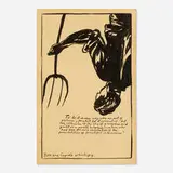 Cupid's Whirligig by Raymond Pettibon, 1988, ink on paper, sold Nov 2020
